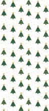 Picture of GREEN & GOLD CHRISTMAS TREE CELLO BAGS WITH TWIST TIES 12.5